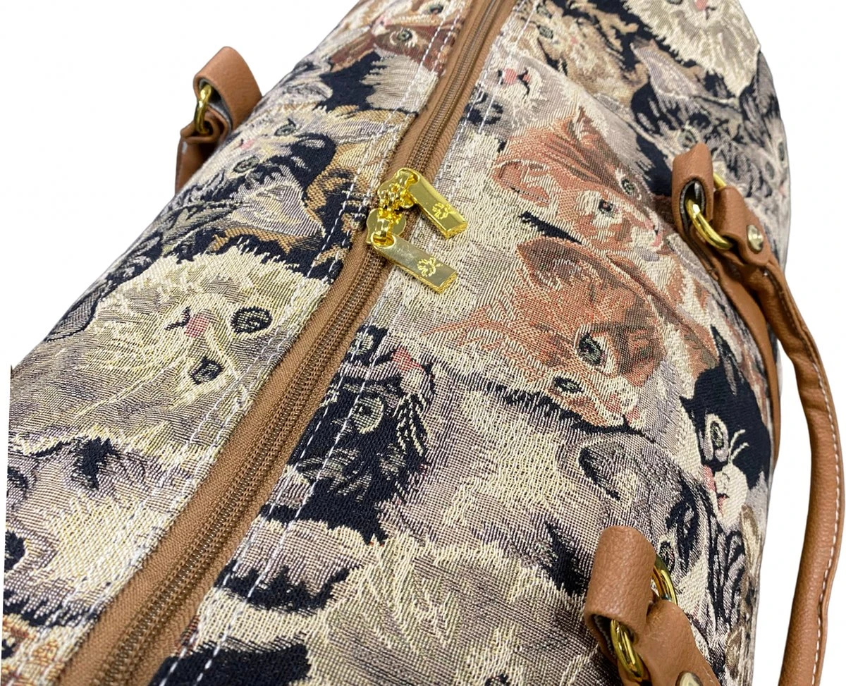 Leonardo Weekendtas Cats 50Liter Limited Edition - Reistas - 50x30x30 - Duffelbag Poes Kittens 6 Leonardo Weekendtas Cats 50Liter Limited Edition - Reistas - 50x30x30 - Duffelbag Poes Kittens - Afbeelding 4