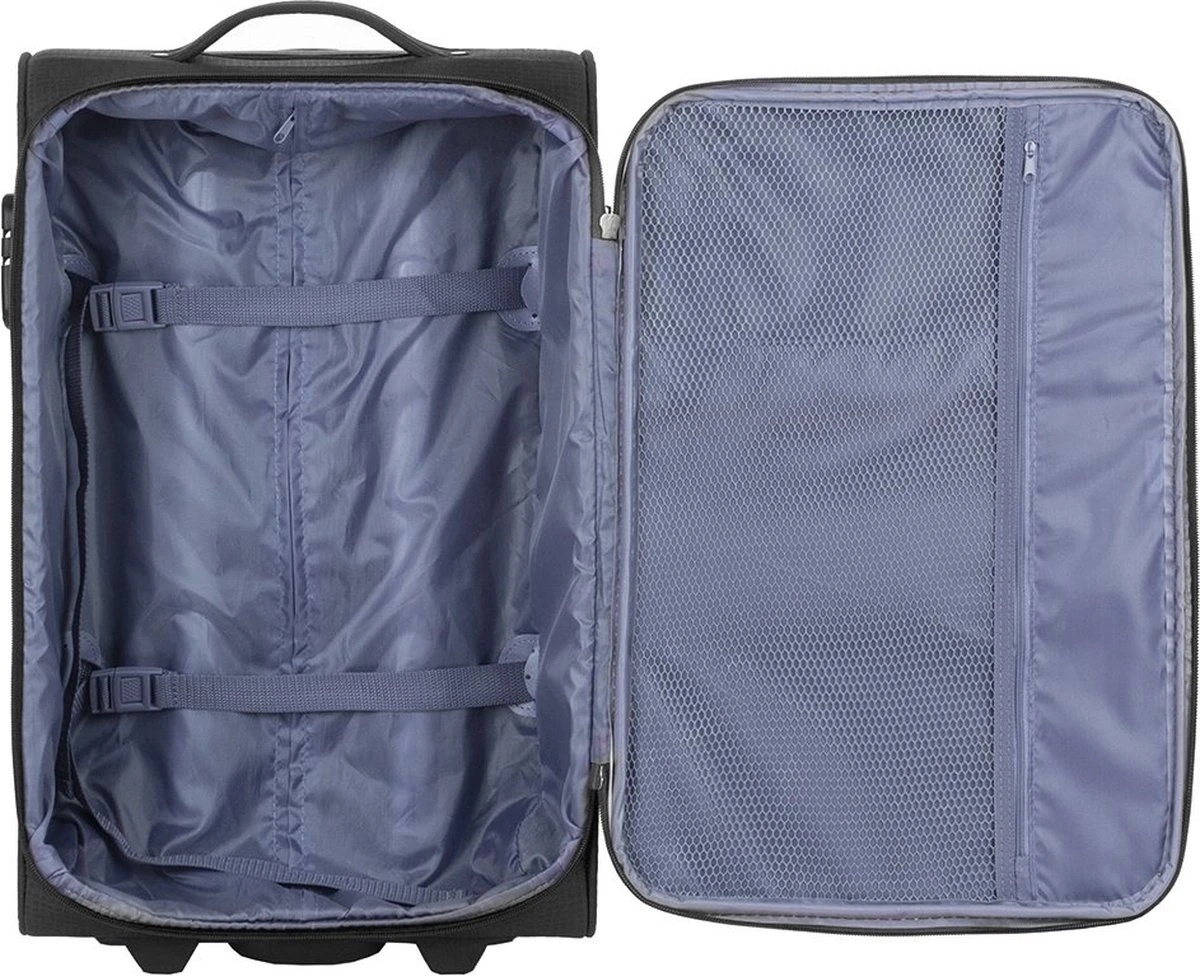 Travelbags Handbagage Zachte Koffer / Trolley / Reiskoffer - The Base - 55 Cm - Zwart 13 Travelbags Handbagage Zachte Koffer / Trolley / Reiskoffer - The Base - 55 Cm - Zwart - Afbeelding 11