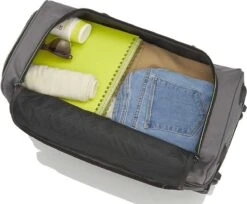 Travelite Basics Wheeled Duffle 55cm Expandable Navy/Orange -Trolley Winkel 1200x992 1