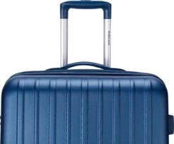 Decent Tranporto-One Handbagage Koffer - 55 Cm - TSA Slot - Dark Blue -Trolley Winkel 1200x993 5