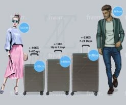 ©TROLLEYZ - Amsterdam No.9 - Kofferset 3 Delig - 55cm+69cm+78cm Met TSA Slot - Dubbele Wielen - 360° Spinners - 100% ABS - Reiskoffers In Cloudy Grey -Trolley Winkel 1200x997 8
