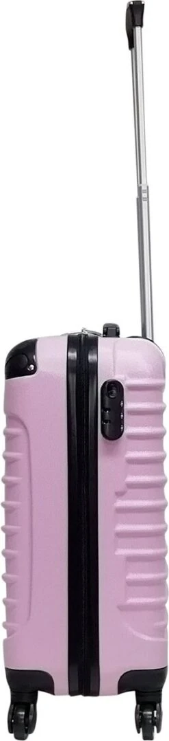 Castillo Quadrant 2 Delige ABS Kofferset (XL+S) - Soft Pink -Trolley Winkel 275x1200