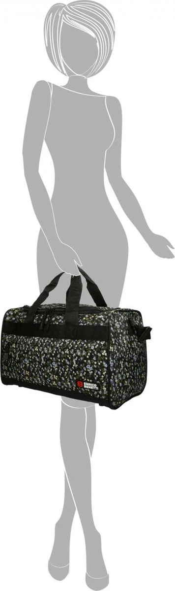 Enrico Benetti San Jose Sporttas/ Reistas - 46040 - Zwart Met Madeliefjes 5 Enrico Benetti San Jose Sporttas/ Reistas - 46040 - Zwart Met Madeliefjes - Afbeelding 3