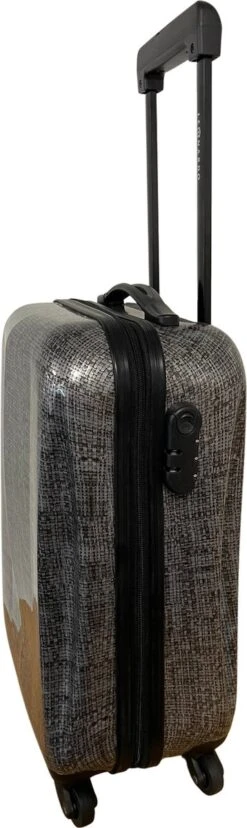 Leonardo Handbagage Koffer 51x31x20 - Hardcase - Cijferslot - Reiskoffer - Lichtgewicht Koffer - Grey -Trolley Winkel 358x1200 1