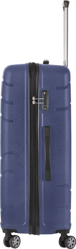 TravelZ Big Bars Reiskoffer 78 Cm Met Dubbele Wielen - Trolley Koffer Met TSA-slot - Blauw -Trolley Winkel 367x1200 2