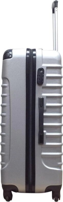 Castillo Quadrant 2 Delige ABS Kofferset (XL + S) - Zilver -Trolley Winkel 376x1200 2