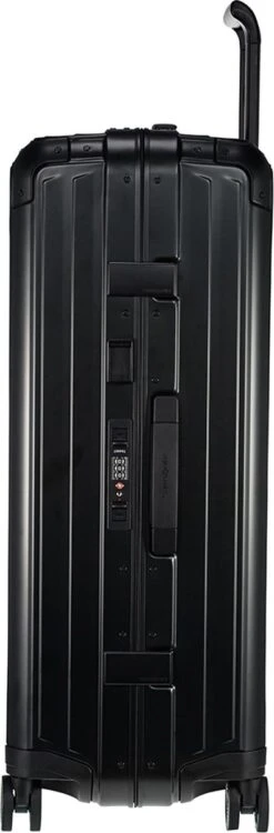 Samsonite Harde Koffer Lite-Box AluHoogte > 76 Cm - Zilver -Trolley Winkel 395x1200