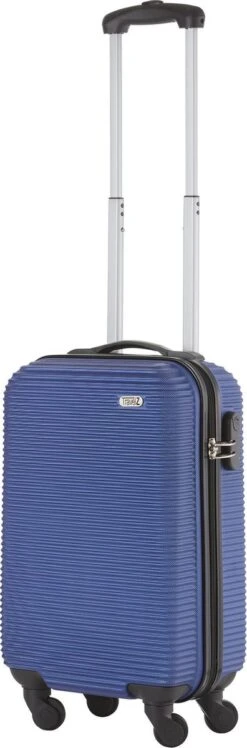 TravelZ Horizon Handbagagekoffer - 54cm Handbagage Trolley Met Gevoerde Binnenkant - Blauw -Trolley Winkel 396x1200