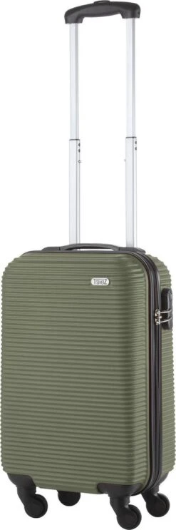 TravelZ Horizon Handbagagekoffer - 54cm Handbagage Trolley Met Gevoerde Binnenkant - Groen -Trolley Winkel 399x1200 1