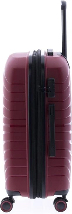 Gladiator Kick-Off Middelgrote Koffer Expandable - 67 Cm - 72/90 Liter - Eco Friendly Recyclebaar PP - Rood -Trolley Winkel 405x1200 1