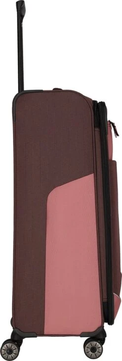 Travelite Zachte Koffer / Trolley / Reiskoffer - Viia - 77 Cm (XL) - Roze -Trolley Winkel 406x1200 3