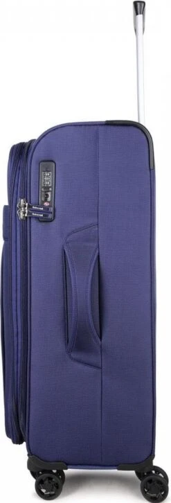 Decent D-Upright Large Koffer - 76 Cm Expandable - TSA Slot - Donkerblauw -Trolley Winkel 408x1200 2