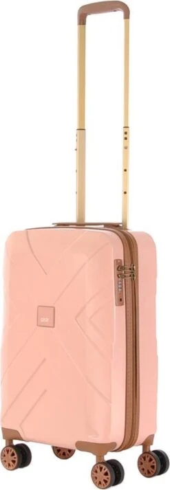 Oistr Florence Handbagage Spinner S Matte Pink -Trolley Winkel 416x1200 3