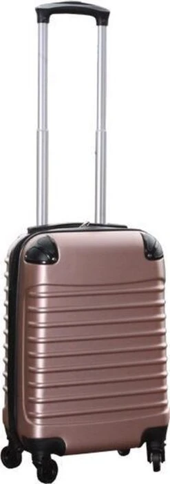Travelerz Handbagage Koffer Met Wielen 27 Liter - Lichtgewicht - Cijferslot - Rose Goud