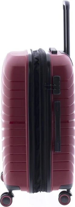 Gladiator Kick-Off Middelgrote Koffer Expandable - 67 Cm - 72/90 Liter - Eco Friendly Recyclebaar PP - Rood -Trolley Winkel 434x1200 2