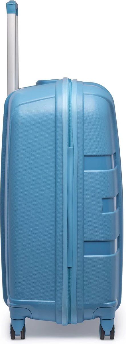 ©TROLLEYZ - Paris No.5 - Reiskoffer - 78cm Met TSA Slot - Dubbele Wielen - 360° Spinners - 100% Polypropyleen - Reiskoffer In Ice Blue 4 ©TROLLEYZ - Paris No.5 - Reiskoffer - 78cm Met TSA Slot - Dubbele Wielen - 360° Spinners - 100% Polypropyleen - Reiskoffer In Ice Blue - Afbeelding 2