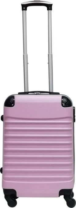 Castillo Quadrant 2 Delige ABS Kofferset (XL+S) - Soft Pink -Trolley Winkel 443x1200