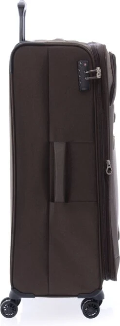 Gladiator Siroco L Grote Koffer 78 Cm - 115 Liter - Expandable - TSA Slot - Bruin -Trolley Winkel 444x1200 2