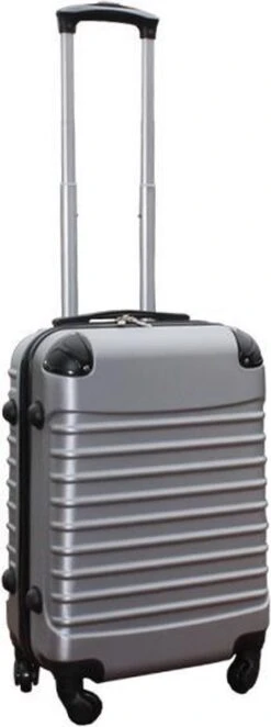 Travelerz Kofferset 3 Delig Met Wielen En Cijferslot - ABS - Zilver (228-) -Trolley Winkel 448x1200