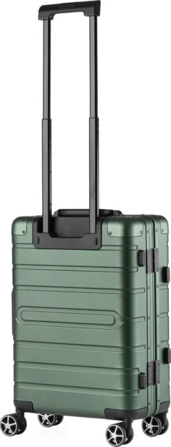 CarryOn ULD Handbagage - Luxe Aluminium Trolley 55cm - Dubbel TSA Slot - Dubbele Wielen - Groen -Trolley Winkel 460x1200 6