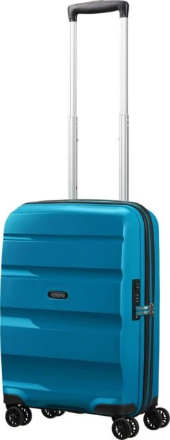 American Tourister Reiskoffer - Bon Air Dlx Spinner 55/20 Tsa (Handbagage) Seaport Blue -Trolley Winkel 464x1200 6