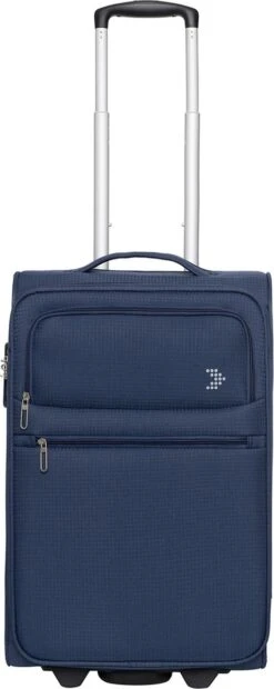 Travelbags Handbagage Zachte Koffer / Trolley / Reiskoffer - The Base - 55 Cm - Blauw -Trolley Winkel 478x1200