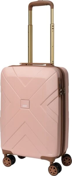 Oistr Florence Handbagage Spinner S Matte Pink -Trolley Winkel 495x1200 1