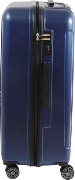 Handbagage Koffer 22"- Reiskoffer Met Wielen - Handbagage Trolley -Harde Reiskoffer- Trolley Met Gevoerde Binnekant- Marineblauw -Trolley Winkel 499x1200