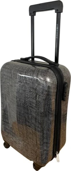Leonardo Handbagage Koffer 51x31x20 - Hardcase - Cijferslot - Reiskoffer - Lichtgewicht Koffer - Grey