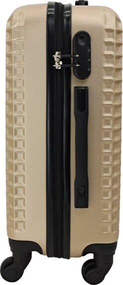 SB Travelbags Handbagage Koffer 51cm 4 Wielen Trolley - Champagne -Trolley Winkel 521x1200 4