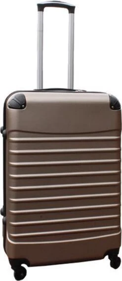 Travelerz Kofferset 3 Delig Met Wielen En Cijferslot - Handbagage Koffers - ABS - Champagne -Trolley Winkel 522x1200 3