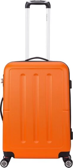 Decent Neon-Fix 2.0 Medium Koffer 66 Cm - 65 Liter - Oranje -Trolley Winkel 527x1200