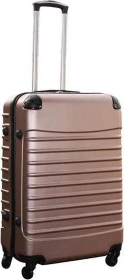 Travelerz Reiskoffer Met Wielen 69 Liter - Lichtgewicht - Cijferslot - Rose Goud
