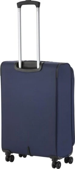 Travelz Softspinner TSA Reiskoffer 67cm - Zachte Reiskoffer Met Expander - Blauw -Trolley Winkel 533x1200 3