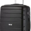 TravelZ Big Bars Reiskoffer 68 Cm Met Dubbele Wielen - Trolley Koffer Met TSA-slot - Zwart