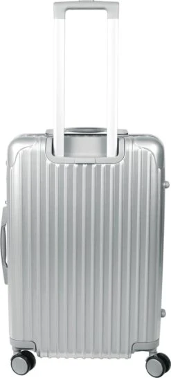 Royal Swiss - Reis Koffer - 76cm - Cijferslot- Lichtgewicht Koffer - 4 Wielen - Silver -Trolley Winkel 543x1200 2
