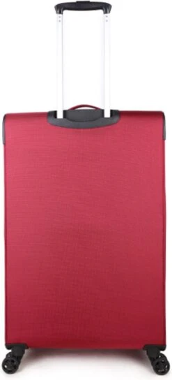 Decent D-Upright Large Koffer - 76 Cm Expandable - TSA Slot - Bordeaux Rood -Trolley Winkel 545x1200