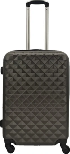 SB Travelbags Kofferset - 2 Delige 'Expandable' Koffer - Donker Grijs - 65cm/55cm -Trolley Winkel 547x1200