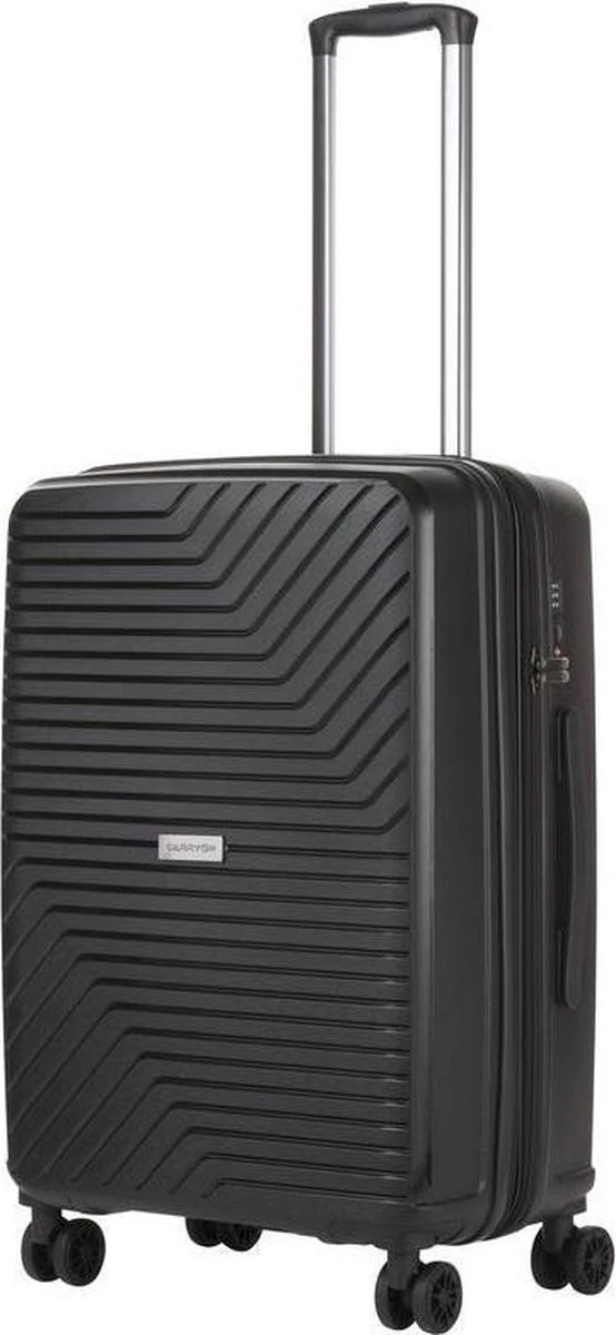 CarryOn Transport TSA Reiskoffer - Trolley 67cm Met Expander - OKOBAN - YKK Ritsen - Dubbele Wielen - Zwart 3 CarryOn Transport TSA Reiskoffer - Trolley 67cm Met Expander - OKOBAN - YKK Ritsen - Dubbele Wielen - Zwart