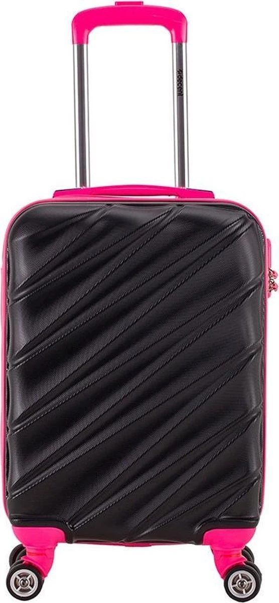 Decent Lumi Fix Handbagage Koffer - 55 Cm - Black/Pink 3 Decent Lumi Fix Handbagage Koffer - 55 Cm - Black/Pink