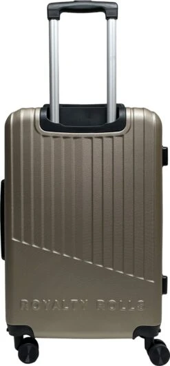 Royalty Rolls Amsterdam M Reiskoffer 67 Cm - 61 Liter - Champagne -Trolley Winkel 558x1200