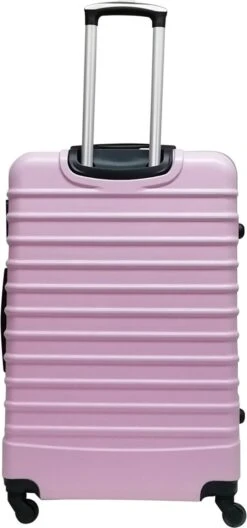 Castillo Quadrant 2 Delige ABS Kofferset (XL+S) - Soft Pink -Trolley Winkel 561x1200
