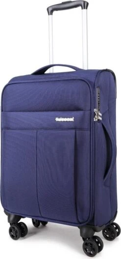 Decent D-Upright Handbagage Koffer - 55 Cm - TSA Slot - Donkerblauw -Trolley Winkel 562x1200 3
