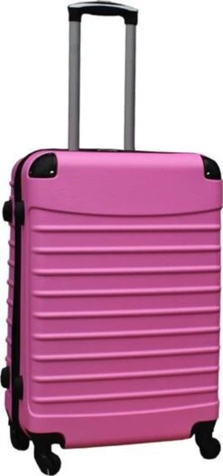 Travelerz Kofferset 3 Delig Met Wielen En Cijferslot - Handbagage Koffers - ABS - Licht Roze -Trolley Winkel 563x1200 7