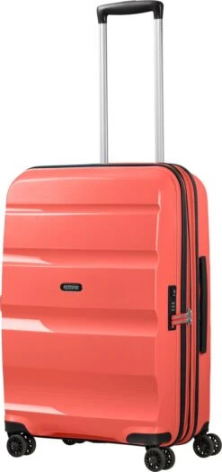 American Tourister Reiskoffer - Bon Air Dlx Spinner 66/24 Tsa Uitbreidbaar (Medium) Flash Coral 16 American Tourister Reiskoffer - Bon Air Dlx Spinner 66/24 Tsa Uitbreidbaar (Medium) Flash Coral -Trolley Winkel 565x1200