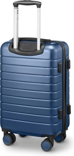 Swiss Alpine 2.0 - Handbagage Koffer - 55x35x20 Cm - 4 Wielen - Blauw -Trolley Winkel 574x1200 9