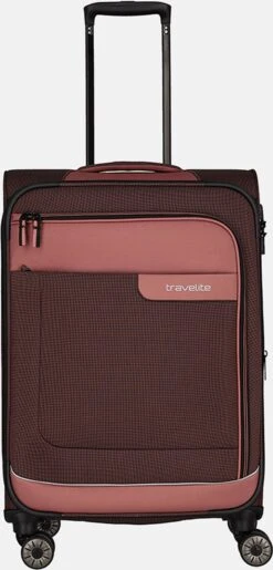 Travelite Zachte Koffer / Trolley / Reiskoffer - Viia - 67 Cm (medium) - Roze 27 Travelite Zachte Koffer / Trolley / Reiskoffer - Viia - 67 Cm (medium) - Roze -Trolley Winkel 575x1200 3