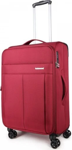 Decent D-Upright Medium Koffer - 66 Cm Expandable - TSA Slot - Bordeaux Rood -Trolley Winkel 578x1200 1
