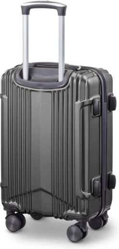 Tesla PC - Handbagage Koffer - 55x35x20 Cm - 4 Wielen - Grijs -Trolley Winkel 578x1200 4