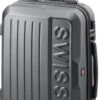 Swiss - Lausanne - Handbagage Koffer - 4 Wielen - TSA-Cijferslot - Grijs -Trolley Winkel 582x1200 10